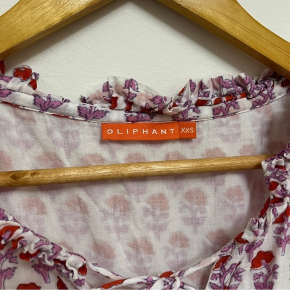 Oliphant Women’s Mini Dress Floral Tie Waist & Top Size XXS Bohemian - Picture 3 of 5